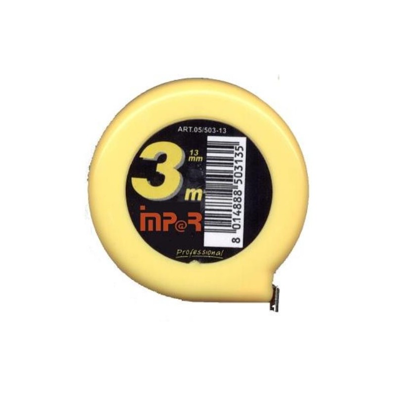 FLEXOMETRO REDONDO ABS 3X13 AMARILLO