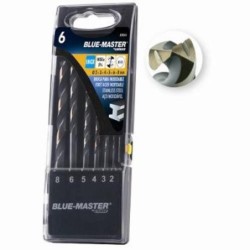 EST. 6 BROCAS HSSCO ANTISLIP INOX Ø2-3-4-5-6-8 MM.