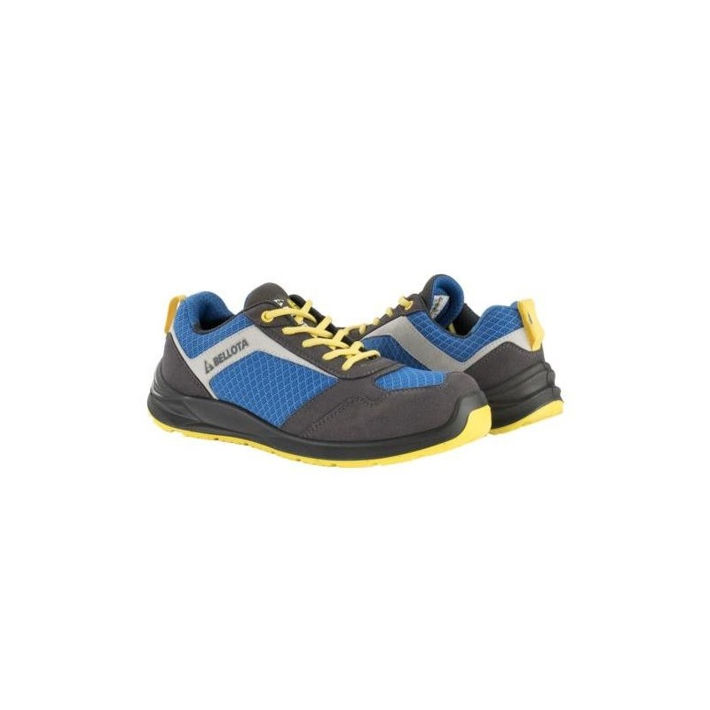 ZAPATO FLEX AZUL-AMARILLO T-45
